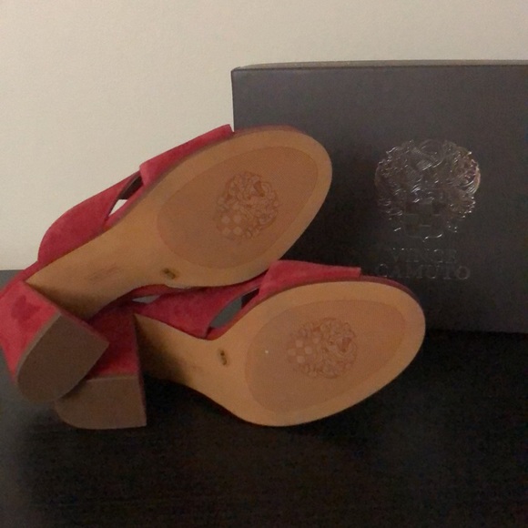 vince camuto fiesta suede block sandal - Picture 6 of 7